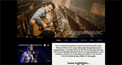 Desktop Screenshot of daveniskinmusic.com