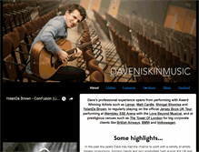 Tablet Screenshot of daveniskinmusic.com